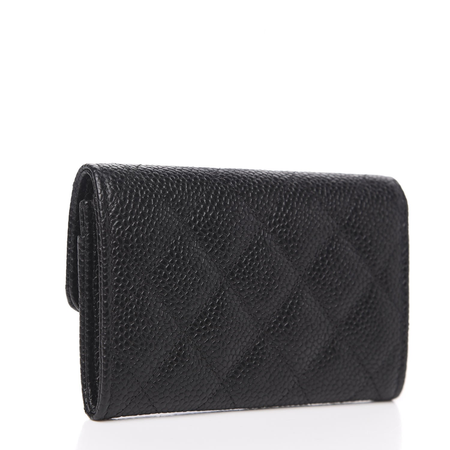 Chanel Caviar Quilted Flap Card Holder Black 2 of 8