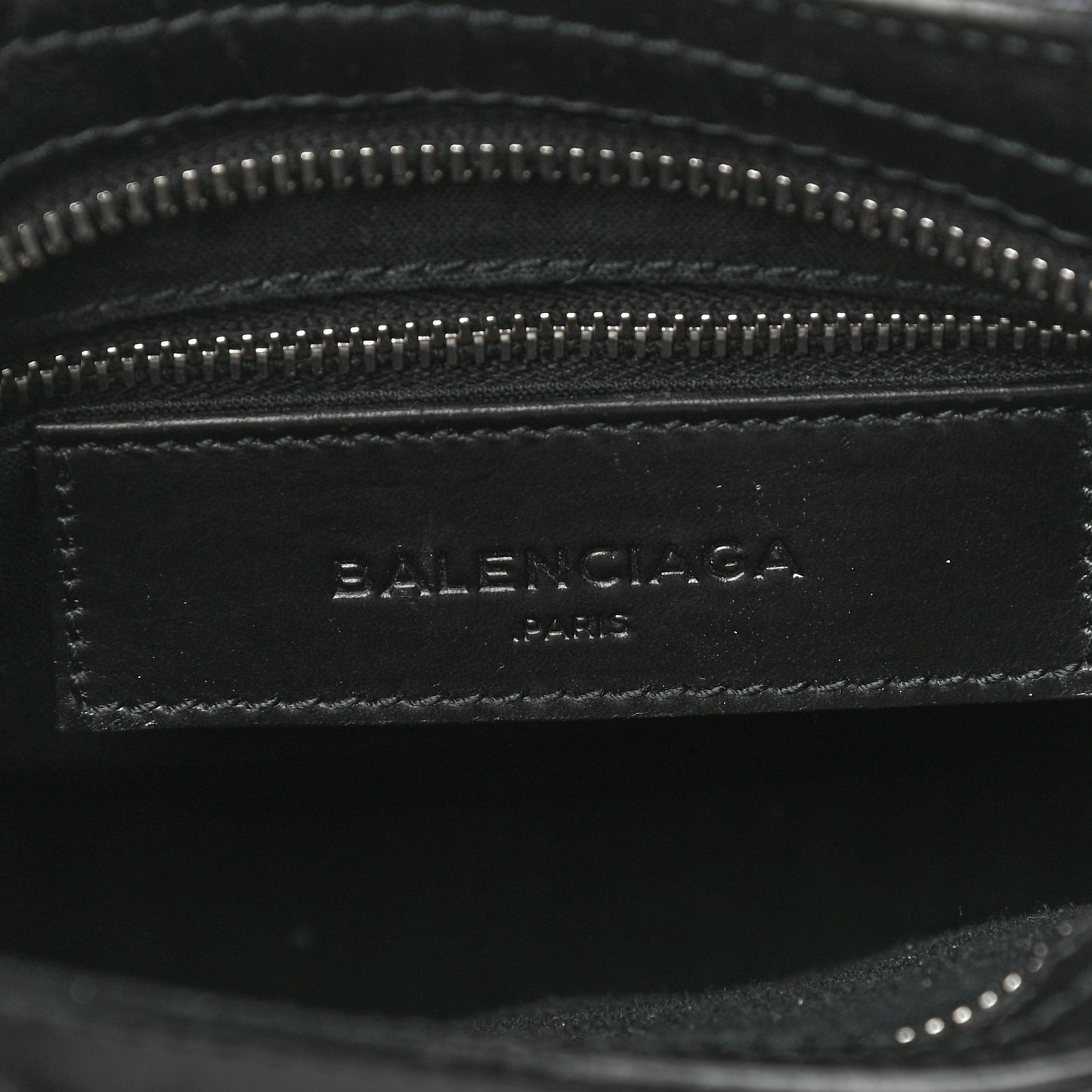 Calfskin Woven Nylon Mesh Classic Silver Hardware Mini City Black White