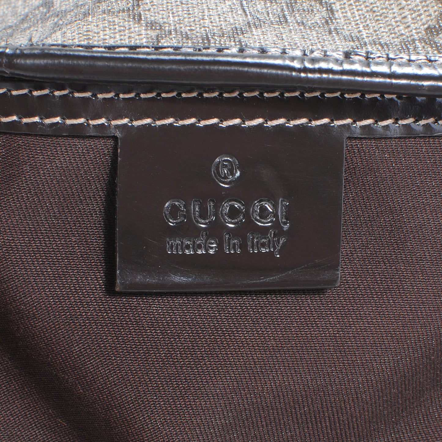 GG Plus Monogram Medium Joy Tote Brown