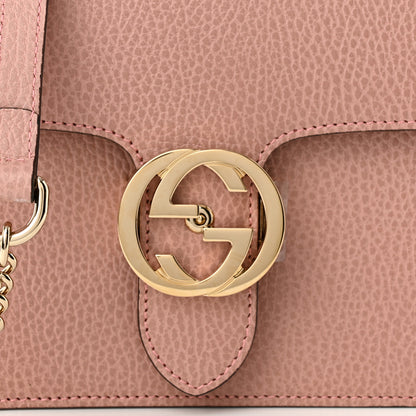 Gucci Dollar Calfskin Small Interlocking G Shoulder Bag Soft Pink 8 of 10
