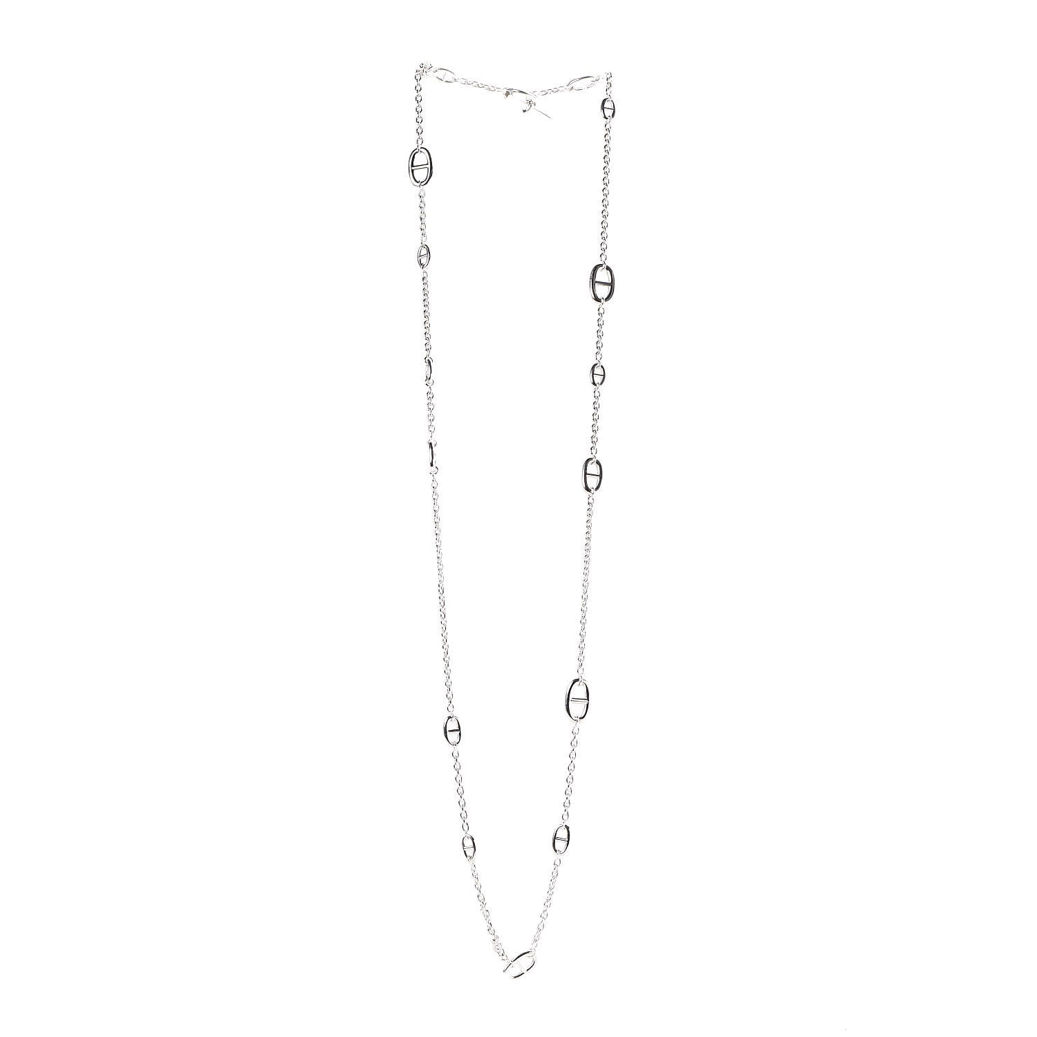 Hermes Sterling Silver Farandole Necklace 120 3 of 6