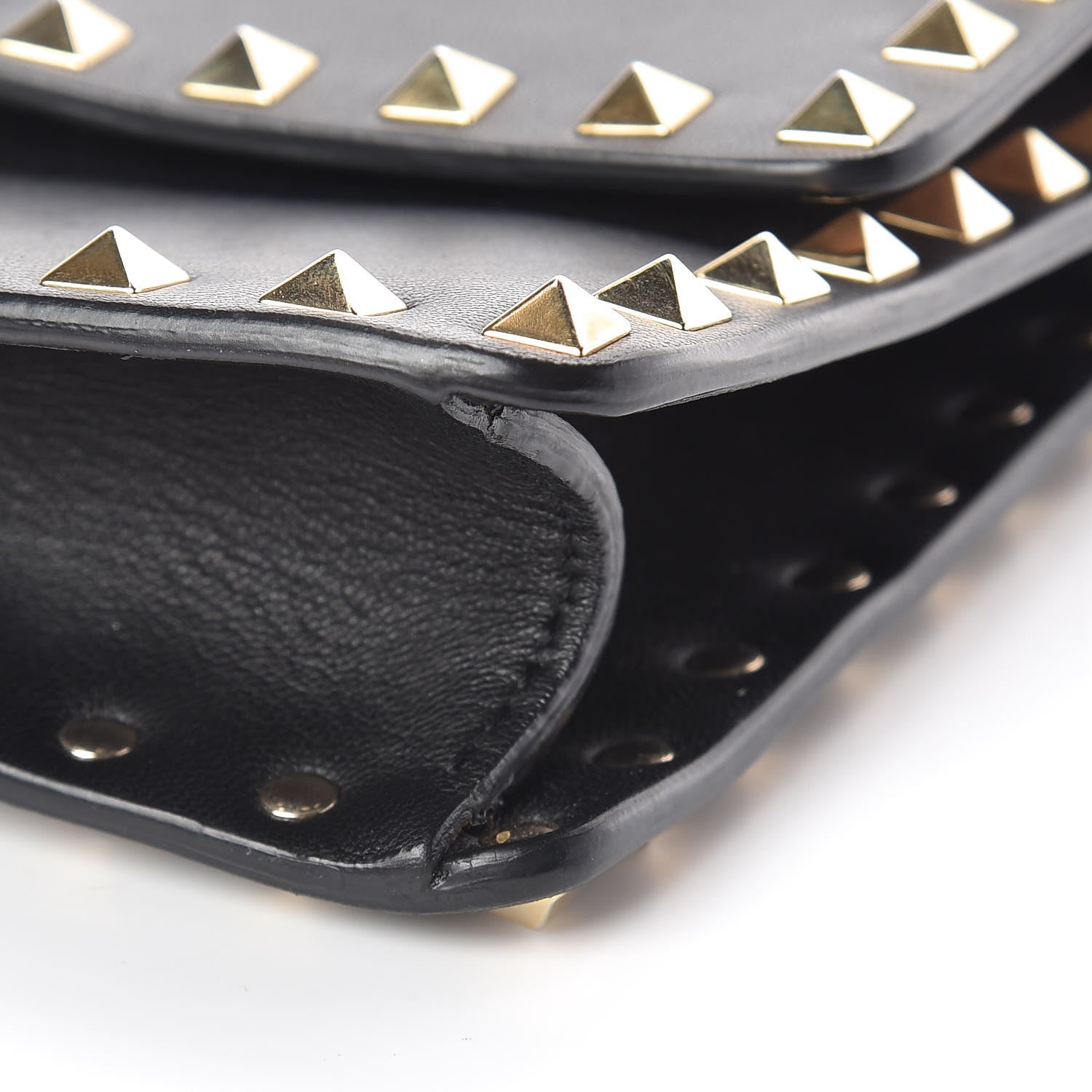 Valentino Garavani Calfskin Rockstud Top Handle Crossbody Black 8 of 8