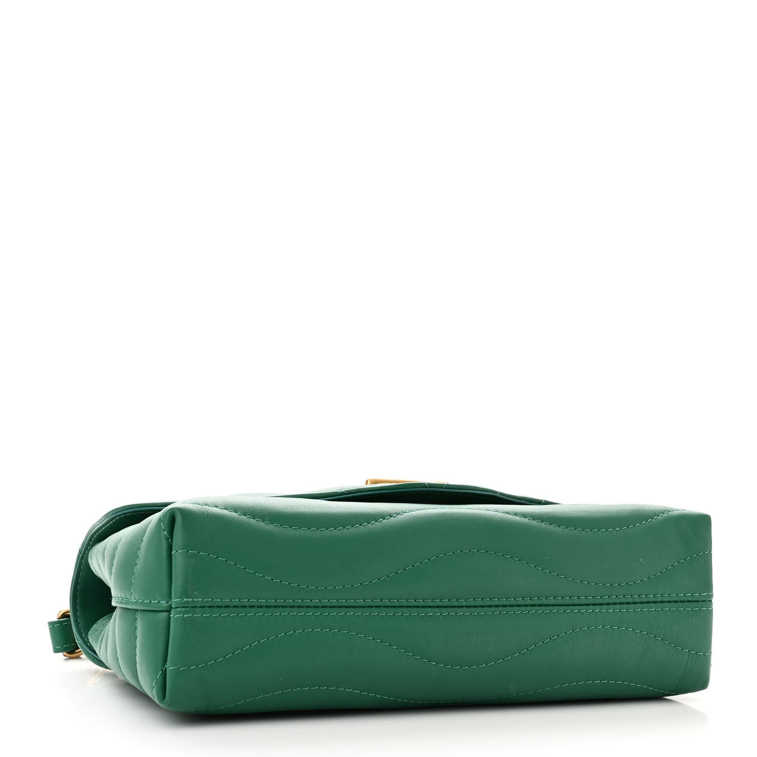 Louis Vuitton Calfskin New Wave Chain Bag MM NM Emerald 4 of 9