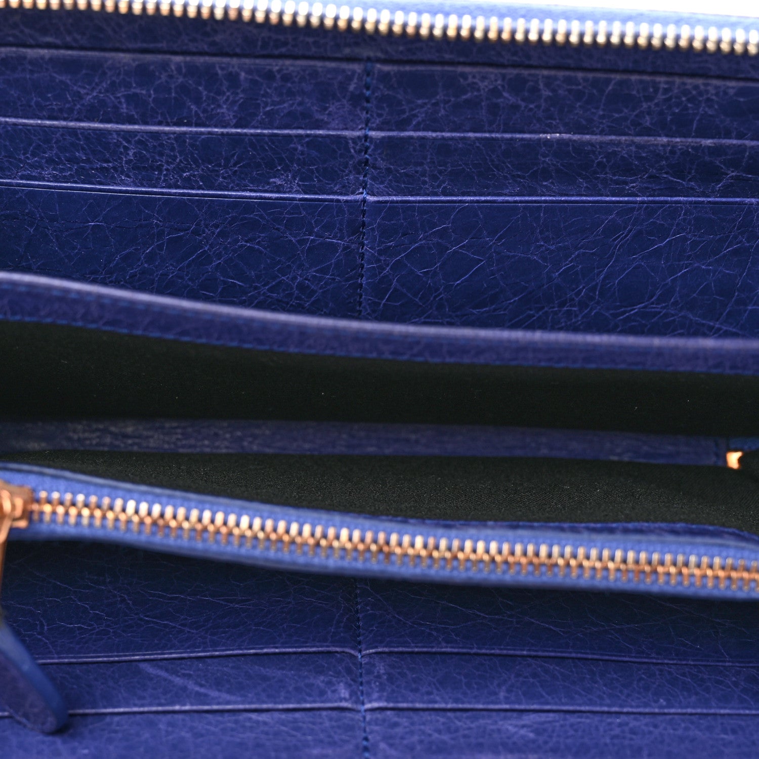 Balenciaga Agneau Giant 12 Gold Hardware Continental Zip Around Wallet Bleu Lavande 5 of 10