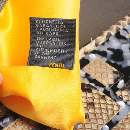 Fendi Python To You Convertible Clutch Natural 8 of 9