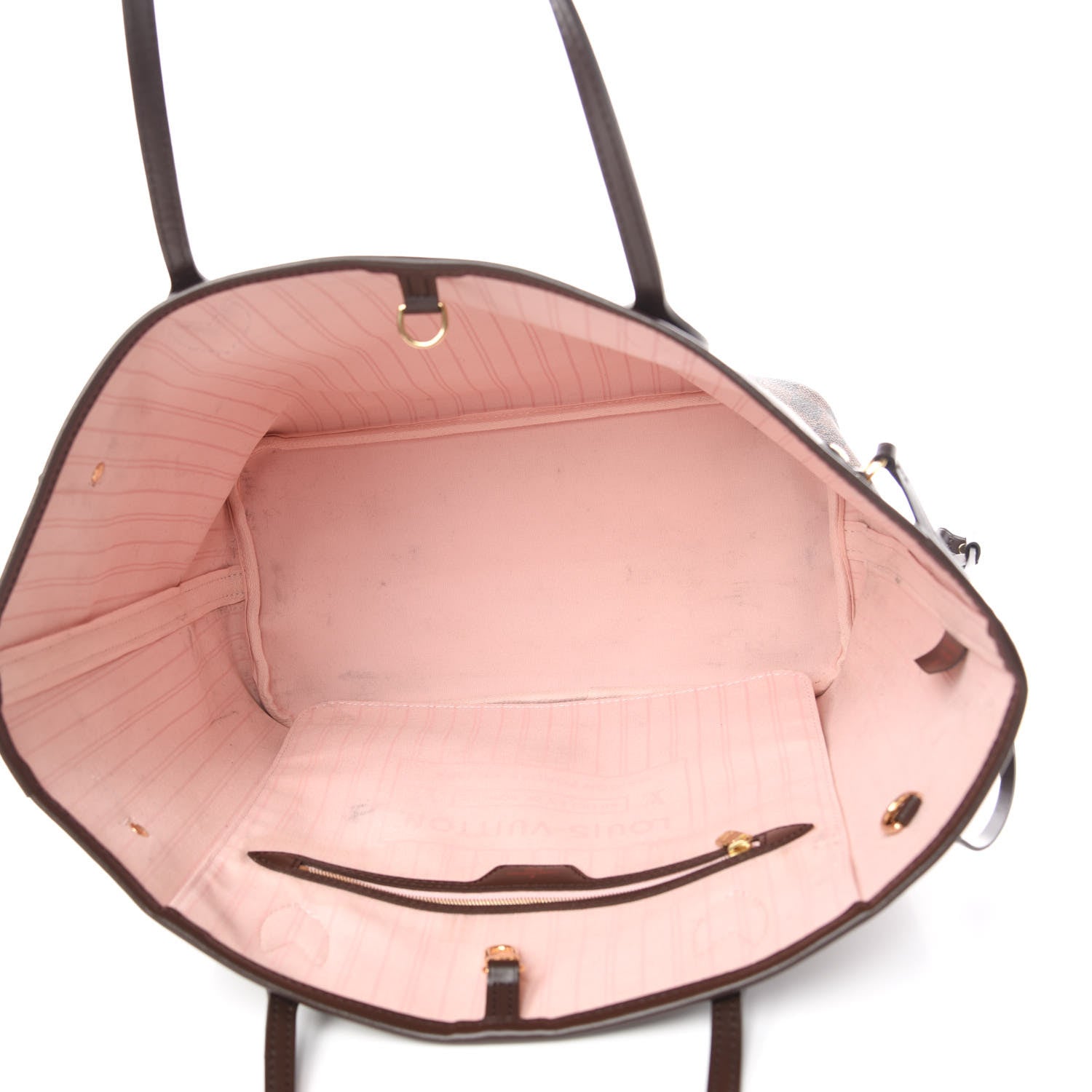 Louis Vuitton Damier Ebene Neo Neverfull MM Rose Ballerine 6 of 19