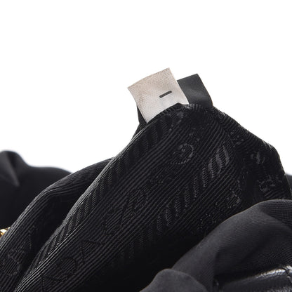 Prada Tessuto Nylon Jacquard Logo Tote Nero Black 10 of 10