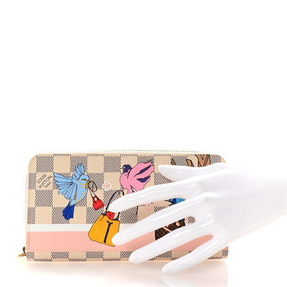 Louis Vuitton Damier Azur 2018 Christmas Animation Zippy Wallet 2 of 6