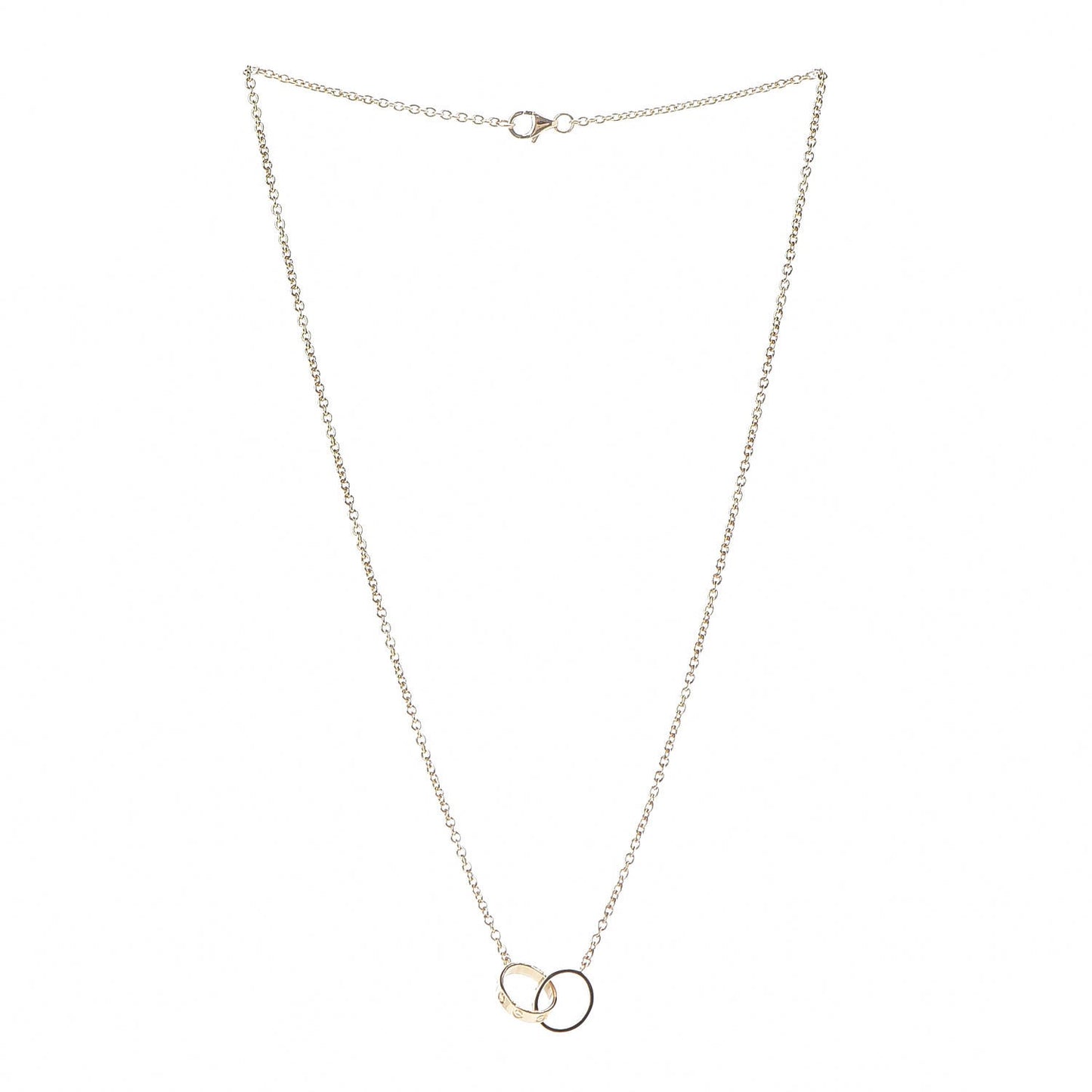 18K Yellow Gold Interlocking LOVE Necklace