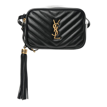 Saint Laurent Calfskin Matelasse Monogram Lou Belt Bag Black 1 of 11