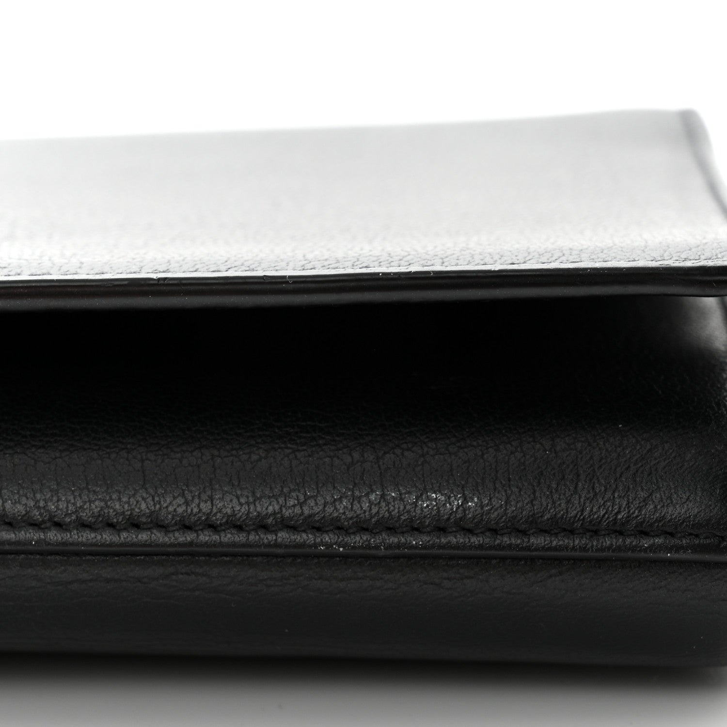 Saint Laurent Calfskin Monogram Large Belle De Jour Clutch Black 7 of 7
