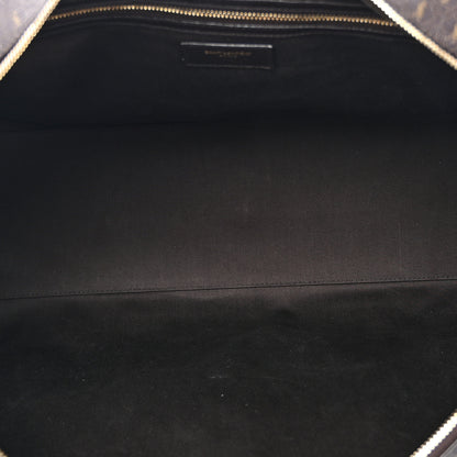Saint Laurent Canvas Smooth Calfskin Le Monogramme Duffle Chestnut 4 of 14