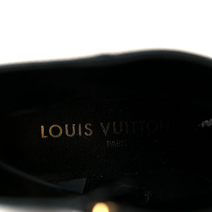 Louis Vuitton Patent Calfskin Shake Ankle Boots 38 Black 8 of 9
