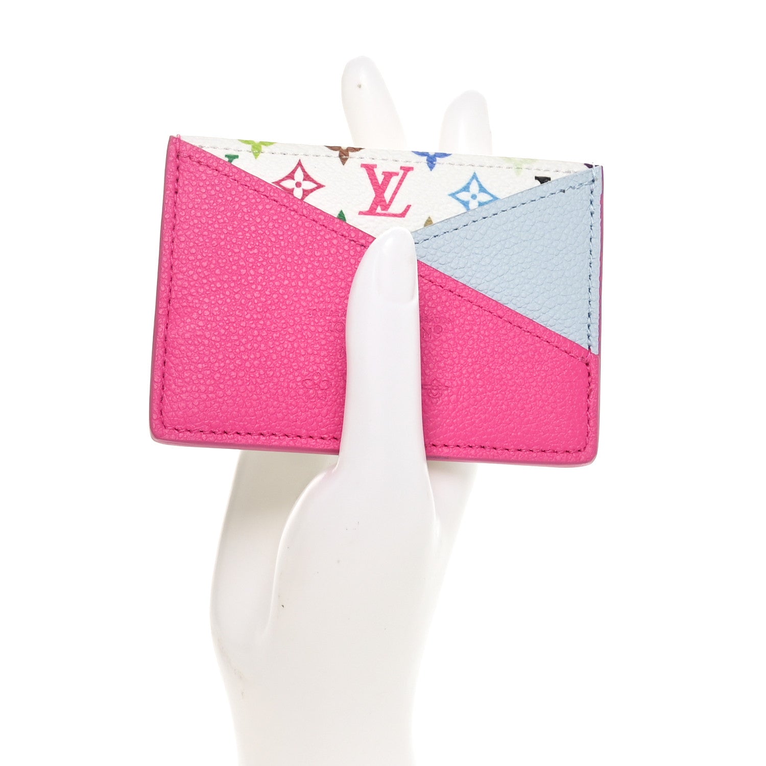 Louis Vuitton LV X TM Monogram Multicolor Criss-Cross Card Holder Kawaii Pink 2 of 7