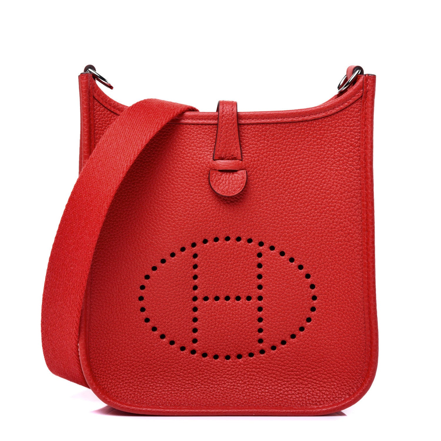 Hermes Taurillon Clemence Evelyne TPM Rouge de Coeur 1 of 11