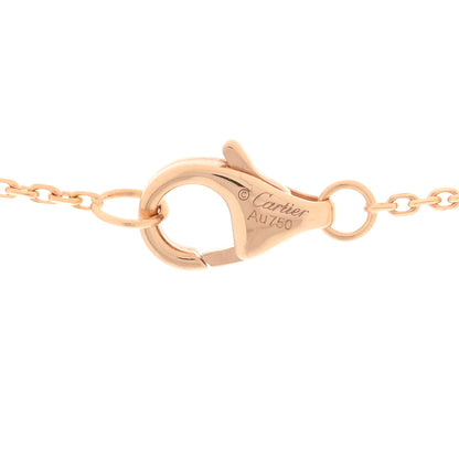 Cartier 18K Pink Yellow White Gold Diamond Trinity Pendant Necklace 3 of 5