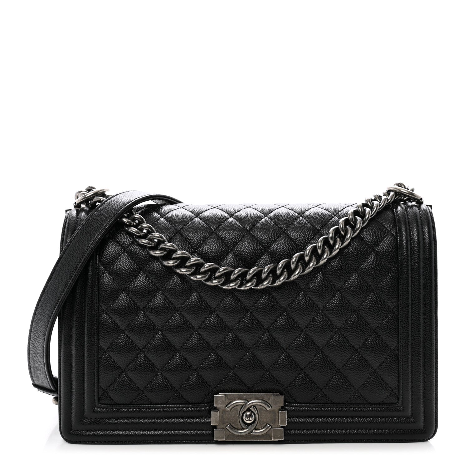 Chanel Caviar Quilted New Medium Boy Flap Black 1 of 10