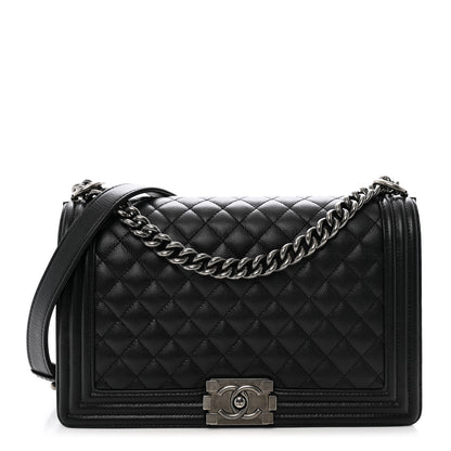 Chanel Caviar Quilted New Medium Boy Flap Black 1 of 10