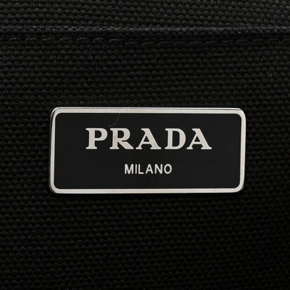 Prada Raffia Crochet Giardiniera Tote Black 6 of 10