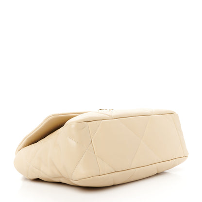 Chanel Lambskin Quilted Medium Chanel 19 Flap Beige 4 of 10