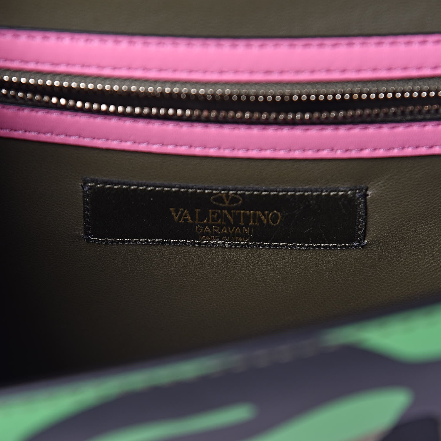 Valentino Garavani Nappa Canvas Camouflage Medium Glam Lock Rockstud Flap Multicolor 6 of 14