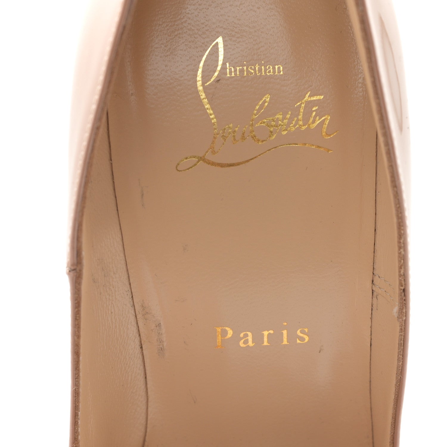 Christian Louboutin Patent So Kate 120 Pumps 37 Nude 8 of 8