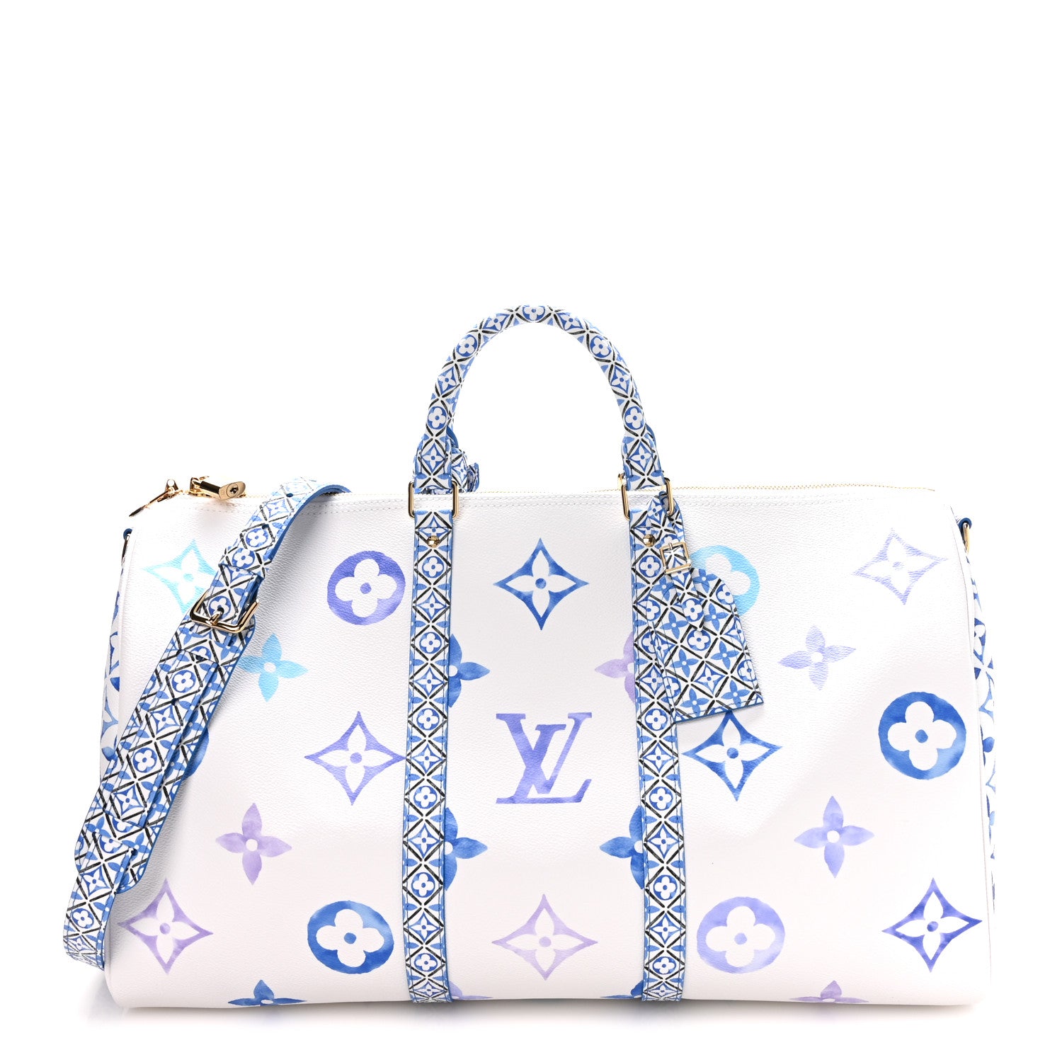 Louis Vuitton Monogram LV By The Pool Keepall Bandouliere 50 Blue 1 of 8