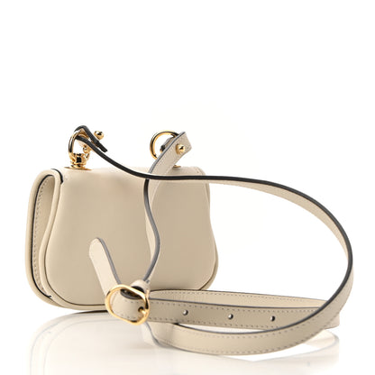 Gucci Roxy Calfskin Blondie Card Case Wallet with Strap Mystic White 3 of 11