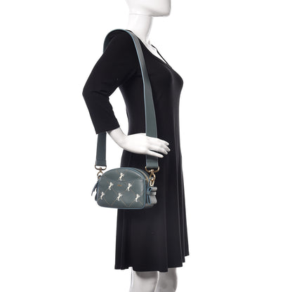 Chloe Smooth Calfskin Little Horses Embroidered Shoulder Bag Cloudy Blue 2 of 9