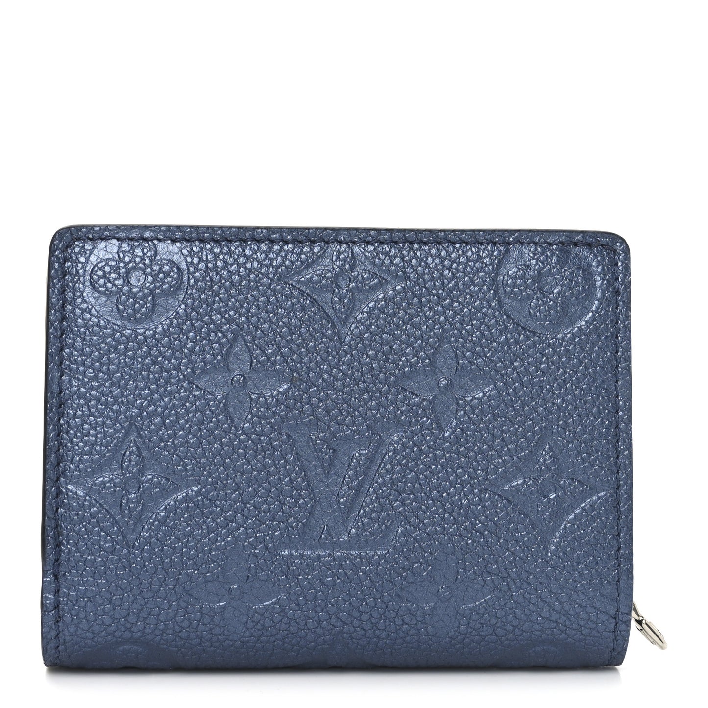 Metallic Empreinte Clea Wallet Navy Nacre
