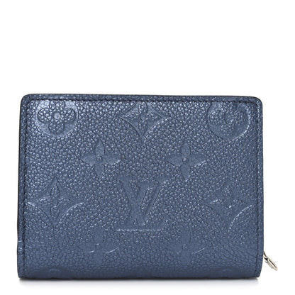 Louis Vuitton Metallic Empreinte Clea Wallet Navy Nacre 1 of 6