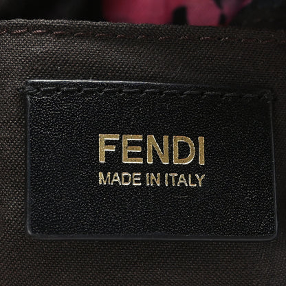 Fendi Zucchino Vitello Floral Mini Forever Mama Baguette Black Multicolor 7 of 10