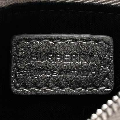 Burberry Metallic Croc Embossed Zip Around Wallet Silver 6 of 6