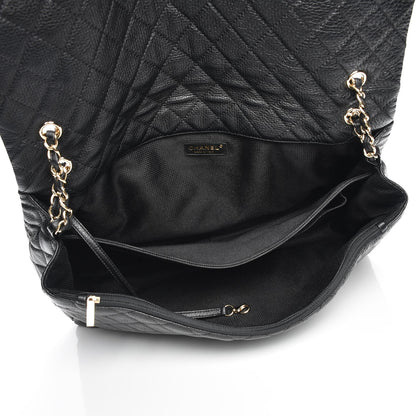 Chanel Calfskin Quilted XXL Travel Flap Bag Black 5 of 8
