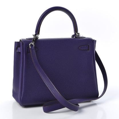 Hermes Togo Kelly Retourne 25 Iris 2 of 8