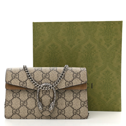 Gucci GG Supreme Monogram Super Mini Dionysus Shoulder Bag Taupe 11 of 11
