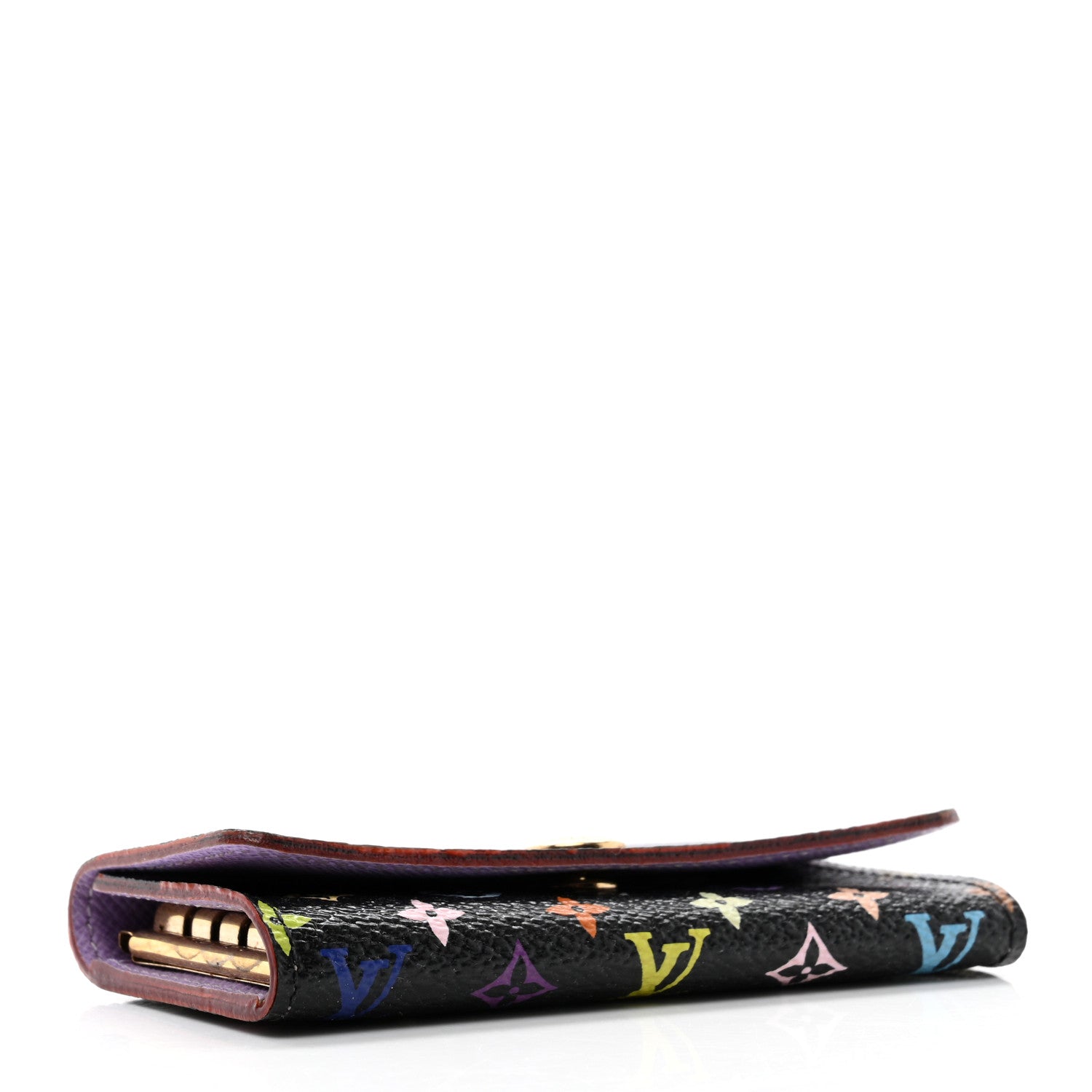 Louis Vuitton Monogram Multicolor Multicles 4 Key Holder Black Violet 4 of 6