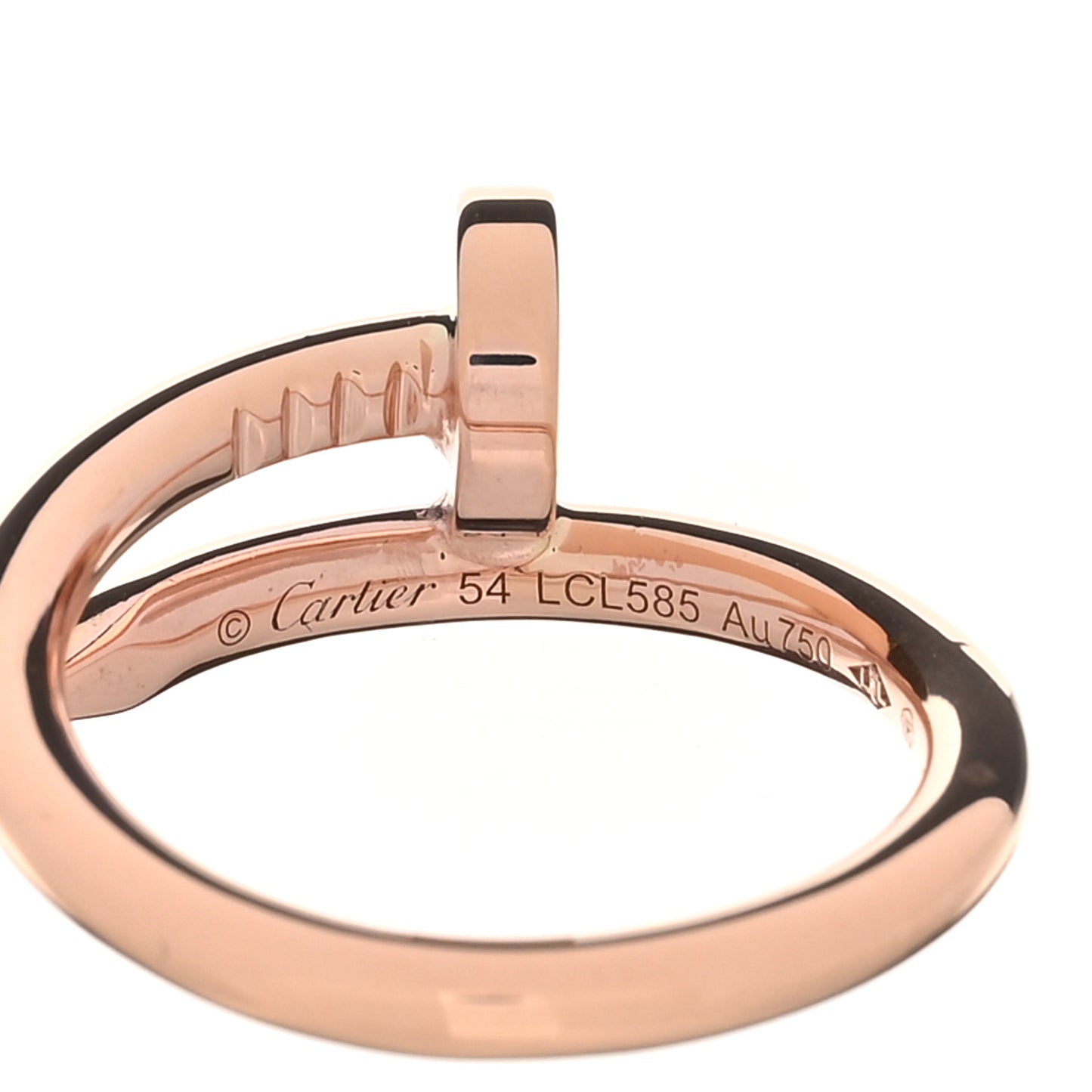 18K Pink Gold Juste Un Clou Ring 54 7