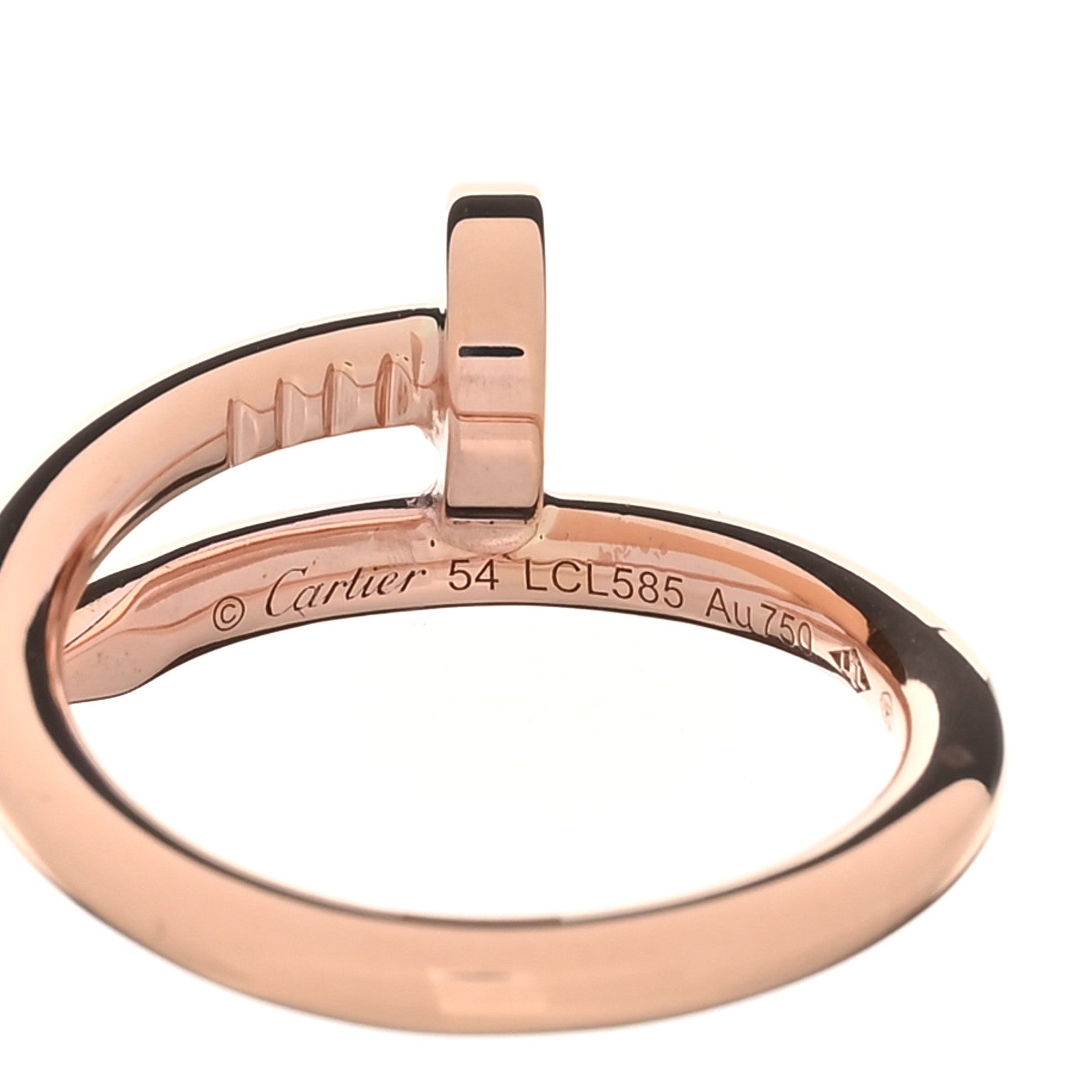 Cartier 18K Pink Gold Juste Un Clou Ring 54 7 5 of 6