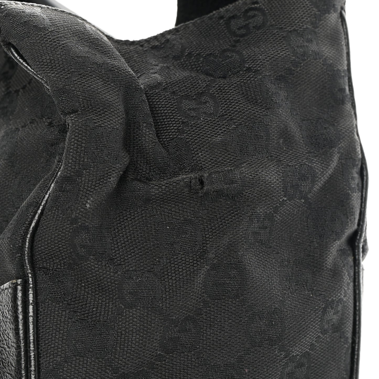Monogram Calfskin Large Bardot Tote Black