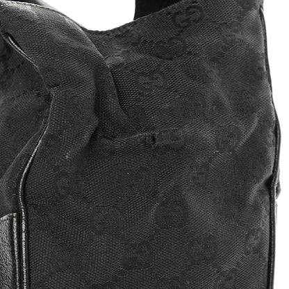 Gucci Monogram Calfskin Large Bardot Tote Black 13 of 15
