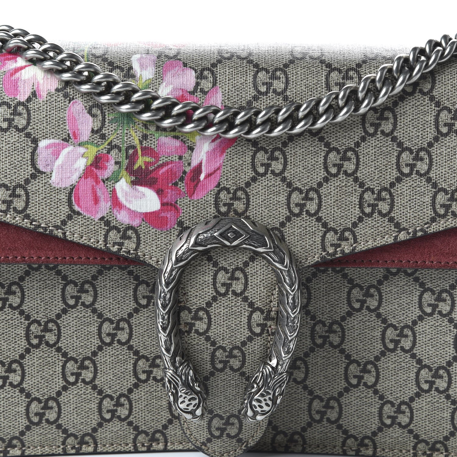 Gucci GG Supreme Monogram Blooms Small Dionysus Shoulder Bag Beige Multicolor Dry Rose 19 of 21