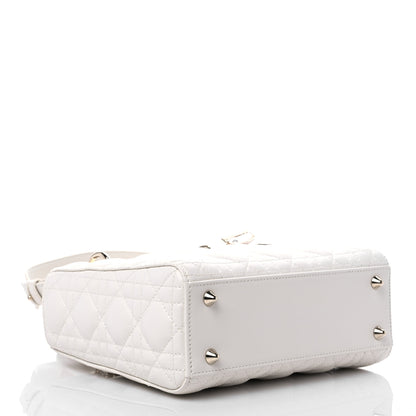 Christian Dior Lambskin Cannage Small Lady Dior White 4 of 6
