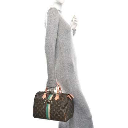 Louis Vuitton Monogram My LV Heritage Speedy 30 Turquoise Ivory 2 of 14