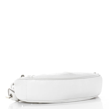 Balenciaga Agneau Arena Le Cagole Shoulder Bag XS Optic White 8 of 12