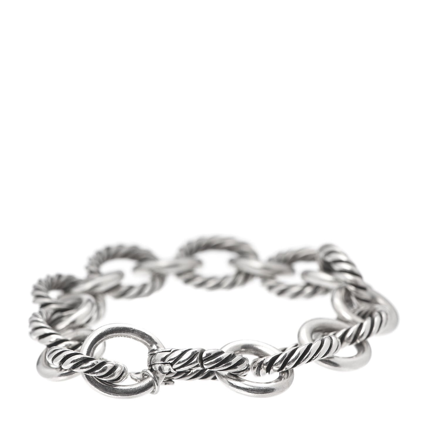 Sterling Silver 12mm Large Oval Link Bracelet