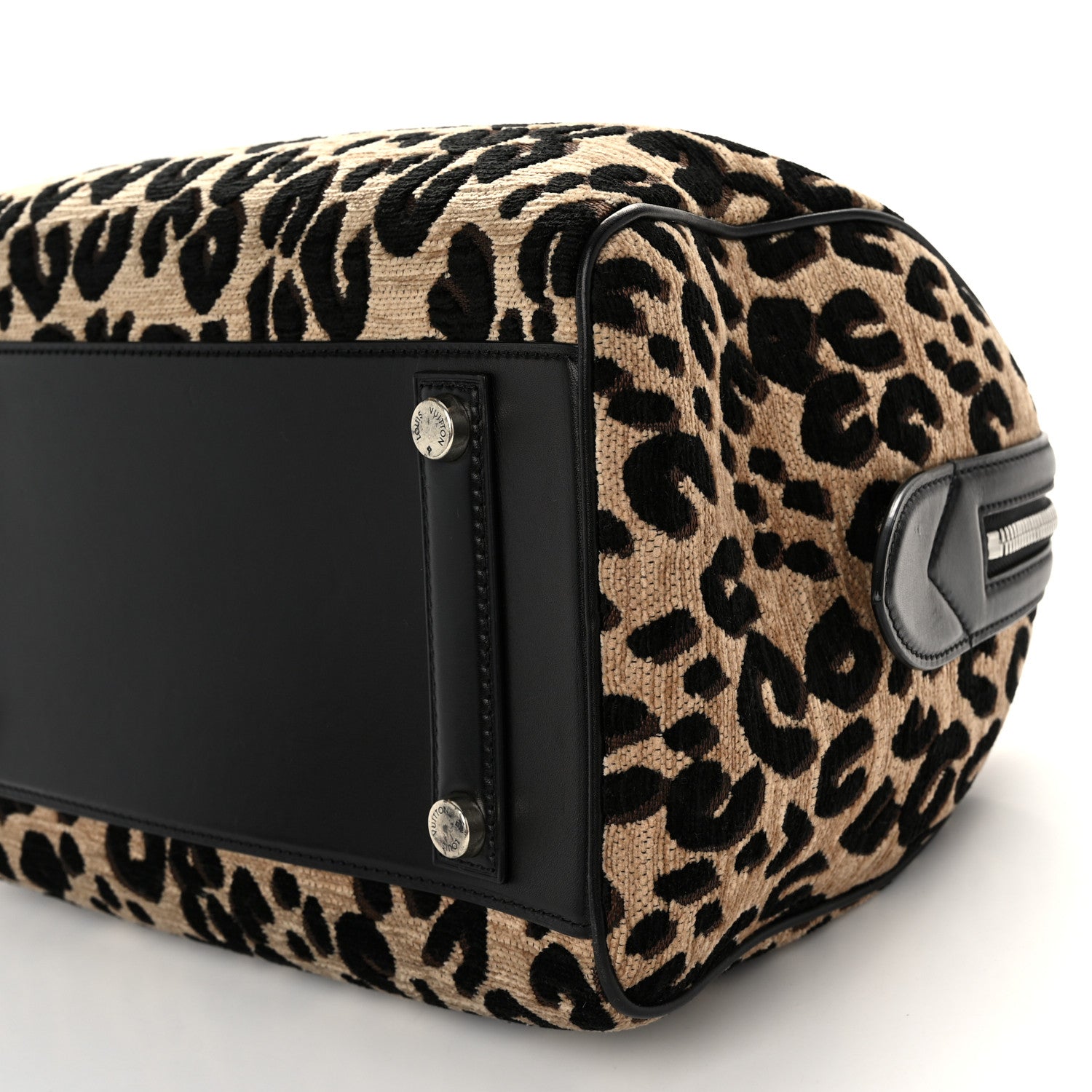Louis Vuitton Jacquard Velvet Leopard Print Stephen Sprouse Speedy 8 of 9