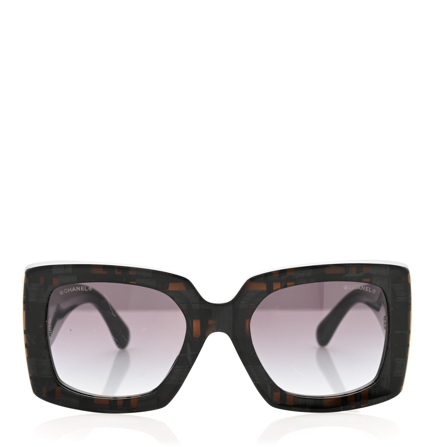 Chanel Acetate Rectangle Sunglasses 5435-A Black 2 of 8