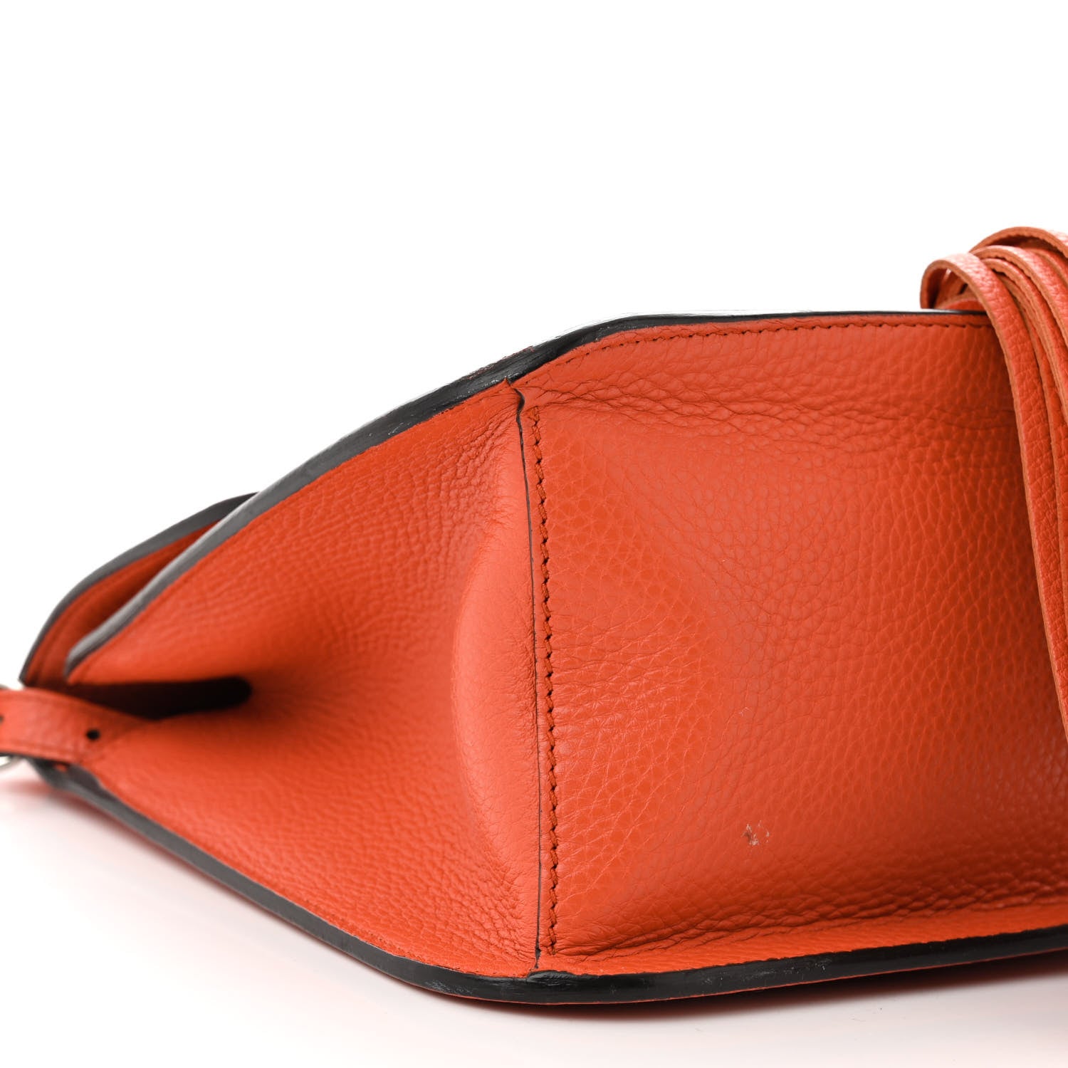 Gucci Cellarius Calfskin Medium Bamboo Daily Flap Shoulder Bag New Dark Orange 8 of 16