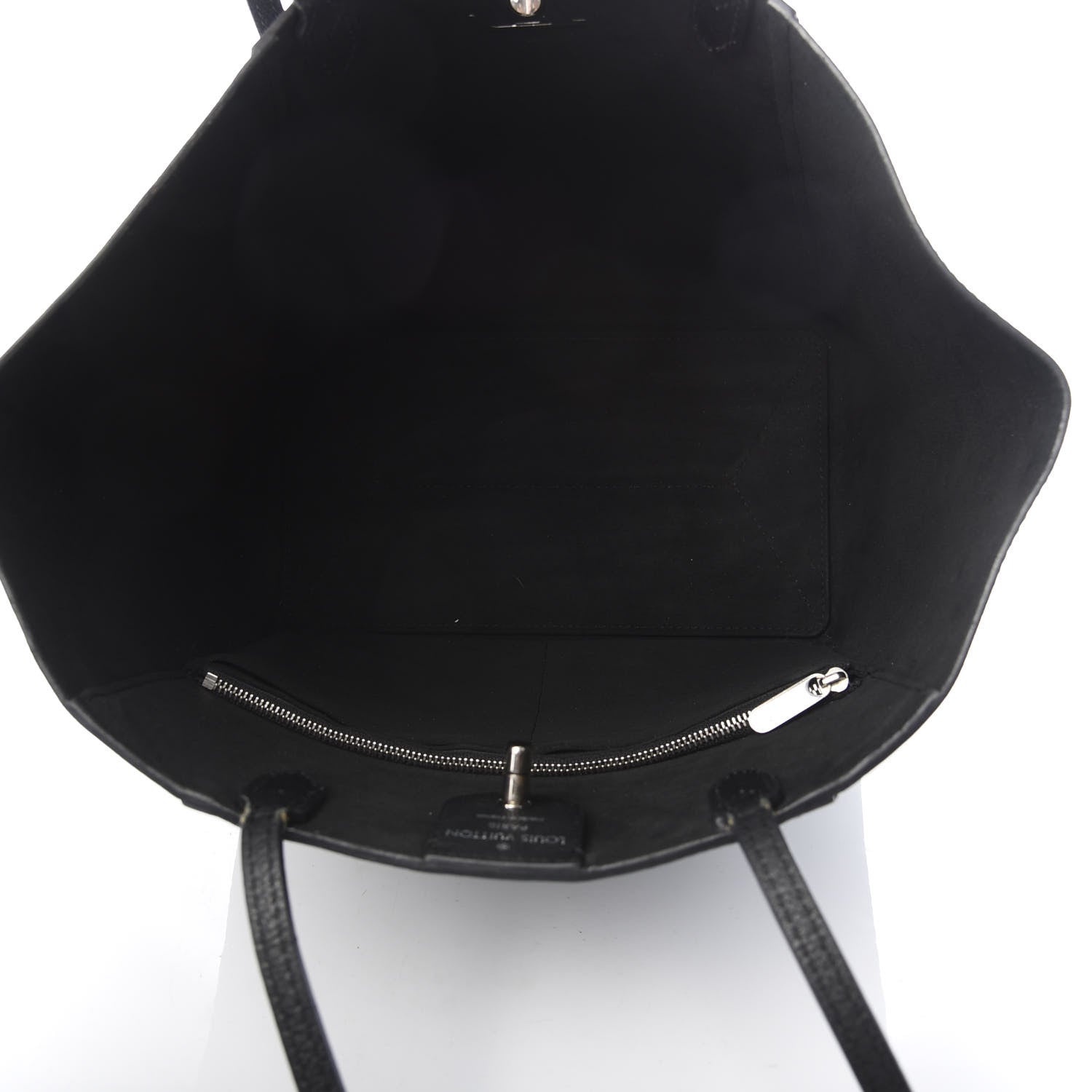 Louis Vuitton Calfskin Lockme Cabas Black 4 of 17
